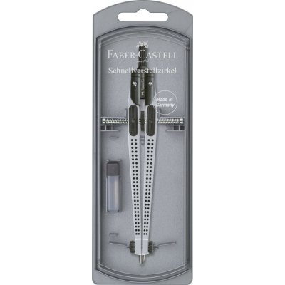 Faber-Castell kružítko Grip Quick-Set 2001 stříbrné – Zbozi.Blesk.cz