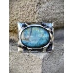 Katyba brož Autorský cínovaný Dendritický opál 00400 – Hledejceny.cz