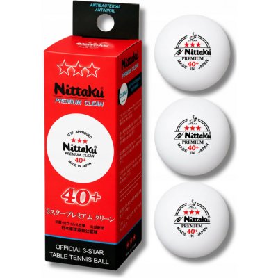 Nittaku Premium 40+ 3 ks – Zbozi.Blesk.cz