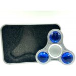 Stříbrný fidget spinner HQ modrý diamant – Hledejceny.cz