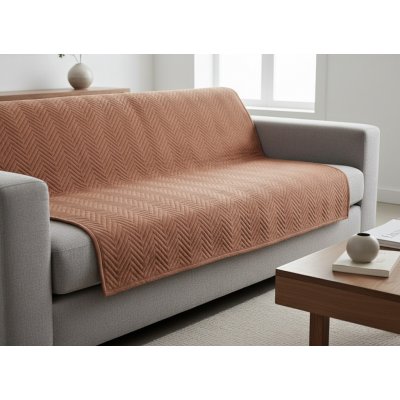 Mybesthome Přehoz na sedačku pohovku EWITA cihlová 170x210 cm – Zboží Dáma