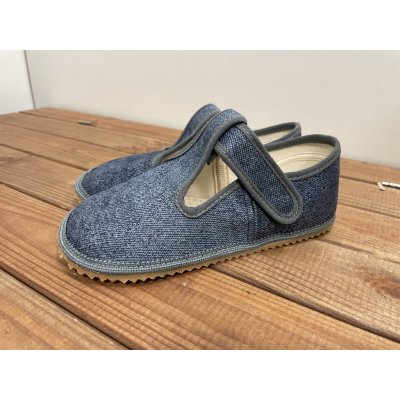 Beda Barefoot přezůvky Širší typ Grey Denim šedé – Sleviste.cz
