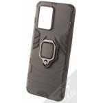 1Mcz Armor Ring odolné ochranné s držákem na prst pro Realme 9 4G, Realme 9 Pro Plus černé – Sleviste.cz