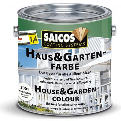 Saicos barva pro dům a zahradu 2,5 l červeň švédská