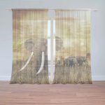 Záclony Slon Africký: 2 ks - 150x250 cm - Sablio – Hledejceny.cz