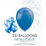 Fiesta Balónky metalická modrá Ø30cm – Zboží Dáma