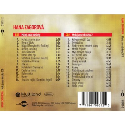 Hana Zagorová - Maluj zase obrázky CD – Sleviste.cz