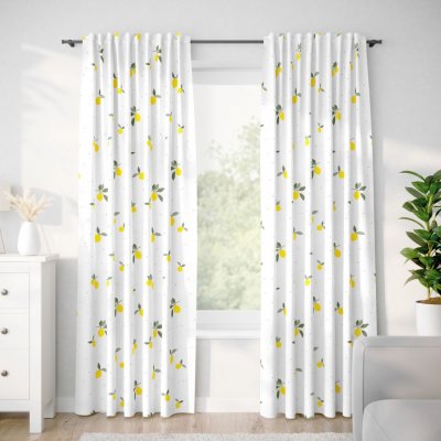 Goldea bavlněný závěs - citrony 140x150 cm – Sleviste.cz