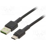 Green Cell KABGC25 USB 2.0, USB A vidlice,USB C vidlice, 0,3m, černý – Zboží Mobilmania