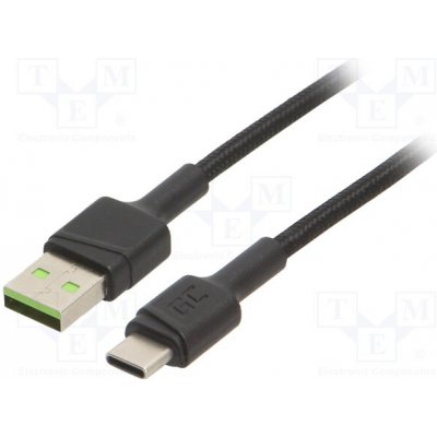 Green Cell KABGC22 USB 2.0, USB A vidlice, USB C vidlice, 1,2m, černý – Zboží Mobilmania