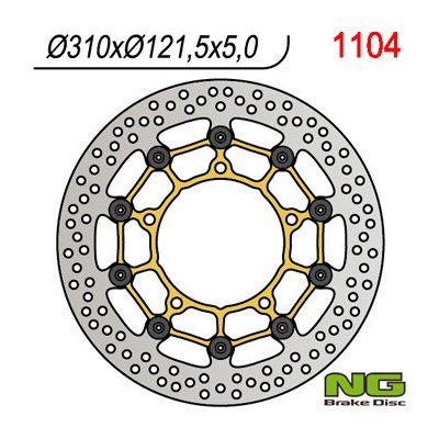 Brzdový kotouč NG Brakes NG1104