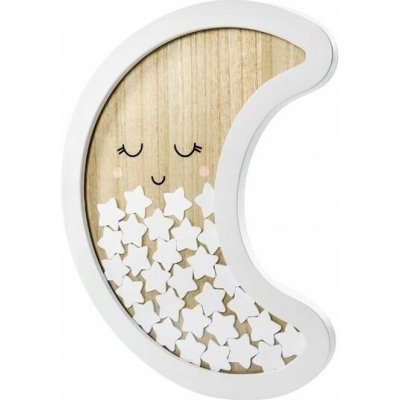 Dřevěná kniha hostů Měsíc 38,5x30cm PartyDeco – Sleviste.cz