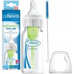 Dr. Brown's kojenecká láhev Options Narrow + anti Colic plastová bílá se silikonovým dudlíkem level 1 1 ks 120 ml – Zboží Mobilmania