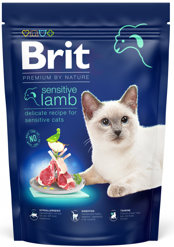 Brit Premium by Nature Cat Sensitive Lamb 0,8 kg