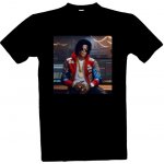 Tričko s potiskem Michael Jackson pánské černá – Sleviste.cz