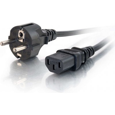 C2G Universal Power Cord - Elektrický kabel - CEE 7/7 (M) do IEC 60320 C13 - 3 m - lisovaný - černá - Evropa 88544 – Zboží Mobilmania