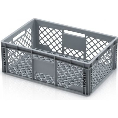 TBA Plastová Euro přepravka 600 x 400 x 220 cmmm perforovaná – Zboží Dáma