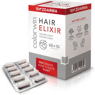 Colorwin Hair Elixir 60+10 kapslí – Zboží Mobilmania