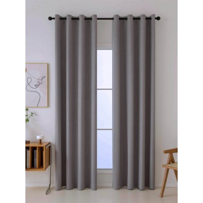 MKLuzkoviny.cz Blackout závěsy Ricardo šedohnědé - 140 x 250 cm (2ks) - kroužky – Zboží Dáma MKLuzkoviny.cz Blackout závěsy Ricardo šedohnědé - 140 x 250 cm (2ks) - kroužky – Zboží Dáma