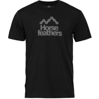 Horsefeathers ROOTER TECH T-SHIRT CHAIN BLACK – Zboží Mobilmania