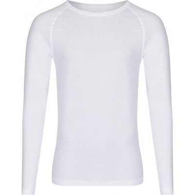Módní unisex tričko s dlouhými kontrastními rukávy Miners Mate bílá bílá MY210