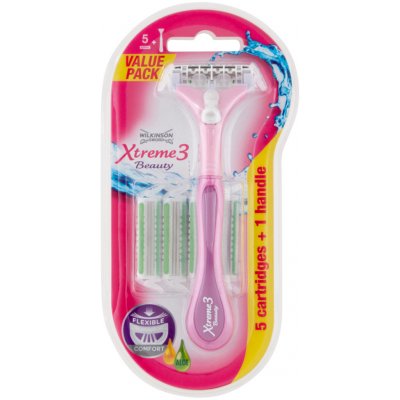 Wilkinson Sword Xtreme 3 Beauty Hybrid + 5 ks hlavic – Zboží Mobilmania