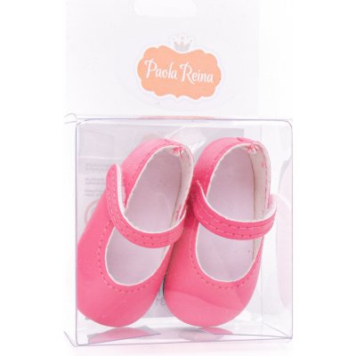 Paola Reina Botičky pro panenku a Minikane 32 cm Dark Pink Ballerinas