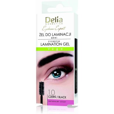 Delia Cosmetics Eyebrow Expert gel na obočí 1.0 Black 4 ml – Sleviste.cz