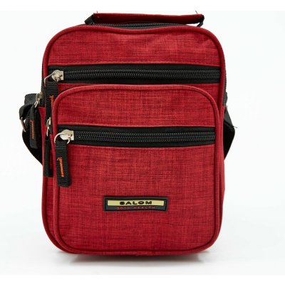 Malá pánská látková taška přes rameno Salom 6243 Červené – Sleviste.cz