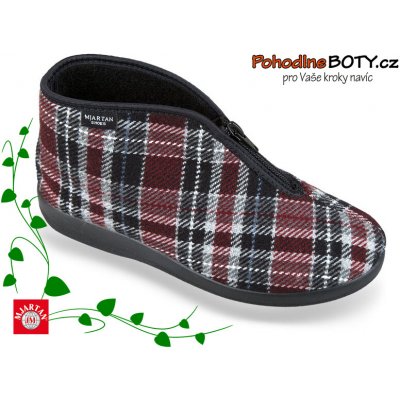 Mjartan dámská domácí obuv kotníkové papuče na zip 603-K78 – Sleviste.cz