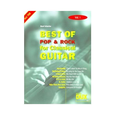 Best of POP & ROCK FOR CLASSICAL GUITAR 1 guitar + tab