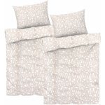 LIVARNO home povlečení z mikrovláknitého saténu béžová 140x200 70x90 – Zboží Dáma