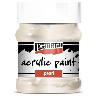 Pentart akrylová barva perleťová 230 ml bílá – Hledejceny.cz