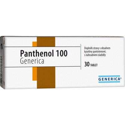 Generica Panthenol 100 30 tablet – Zboží Mobilmania