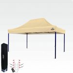 BRIMO Výstavní stan 3x4,5m (45mm ocel) bez 3 stěn Béžová S. Ocel eco – Zboží Mobilmania