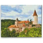 Painting Queens Painting Queens Diamantové malování Hrad Křivoklát 60 × 80 cm s rámem hranaté – Sleviste.cz