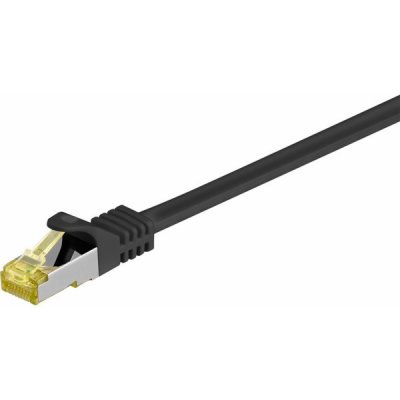 Goobay 21.92.2175 S/FTP patch, kat.7, s konektory RJ45, LSOH, 7,5m, černý – Zboží Živě