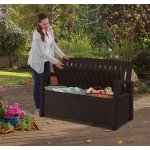 Keter PATIO BENCH 227 l hnědá – Zboží Mobilmania