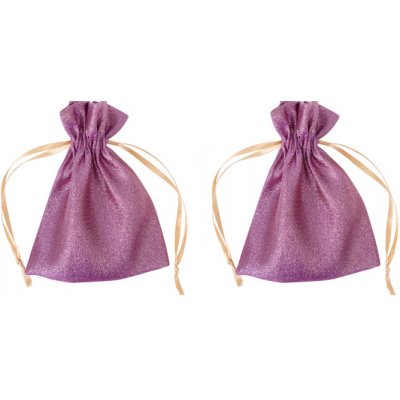 Sada 2 lesklých dekorativních taštiček Varianta: Fialová – Zboží Mobilmania