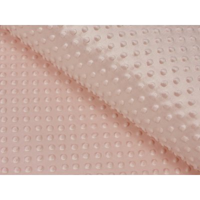 Dětská látka Minky 3D puntíky MKP-024 Tmavě béžová - šířka 150 cm – Zboží Mobilmania