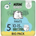 Muumi Baby Pants 5 Maxi+ 10-15 kg kalhotkové eko 54 ks – Zbozi.Blesk.cz