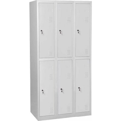 JP 606 N skříň 6-boxová 1850x900x500 mm šedá – Zboží Dáma