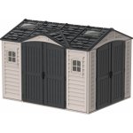 Duramax Zahradní plastový domek Apex Pro 10.5'x8' 7,6 m² - šedý/antracit + podlahová konstrukce 40116 – Zboží Mobilmania