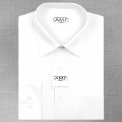 AMJ košile s dlouhým rukávem Azurová JD046
