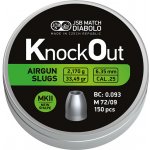 Diabolky JSB Match Diabolo JSB KnockOut Slugs .25 MKII 6,35 mm 150 ks – Zboží Dáma