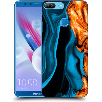 Picasee silikonový Honor 9 Lite - Gold modré čiré – Zbozi.Blesk.cz