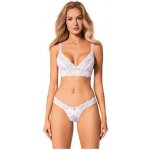 Set podprsenky a tang Heavenlly bílé – Zboží Mobilmania