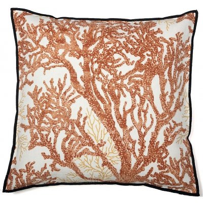 Casamance polštář AIGUE MARINE ORANGE BRULEE 45x45