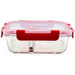 Orion Skleněná dóza s víkem dělená 230 ml + 370 ml – Zboží Dáma