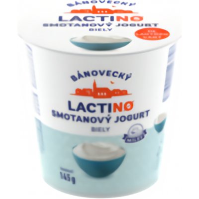 Milsy Lactino Bánovecký smetanový jogurt bílý bez laktózy 145 g – Zboží Dáma